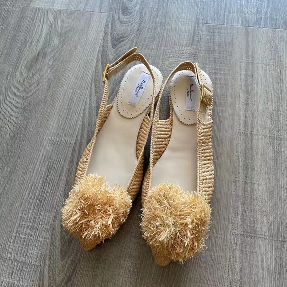 Baglleria Paris Raffia Sandals size 37 NIB - Picture 3 of 5